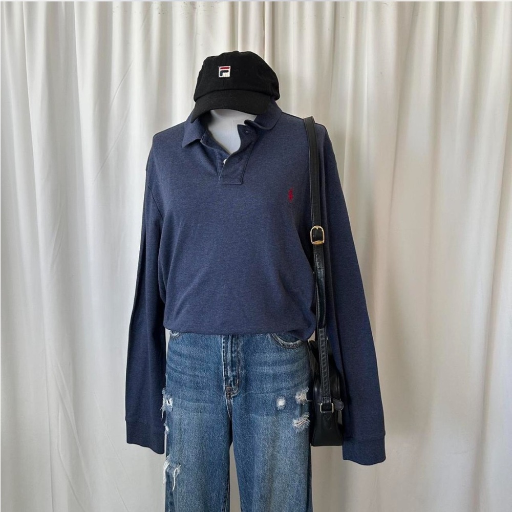 Vintage Y2K POLO Ralph Lauren Classic fit long sleeve polo shirt - Picture 6 of 8